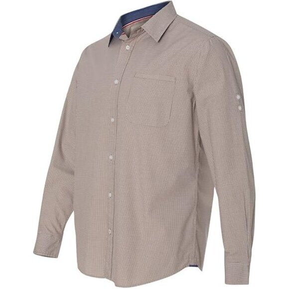 NWT Weatherproof Vintage Mens Size XL Mini Check Long Sleeve Button Up Shirt NEW - Picture 2 of 3